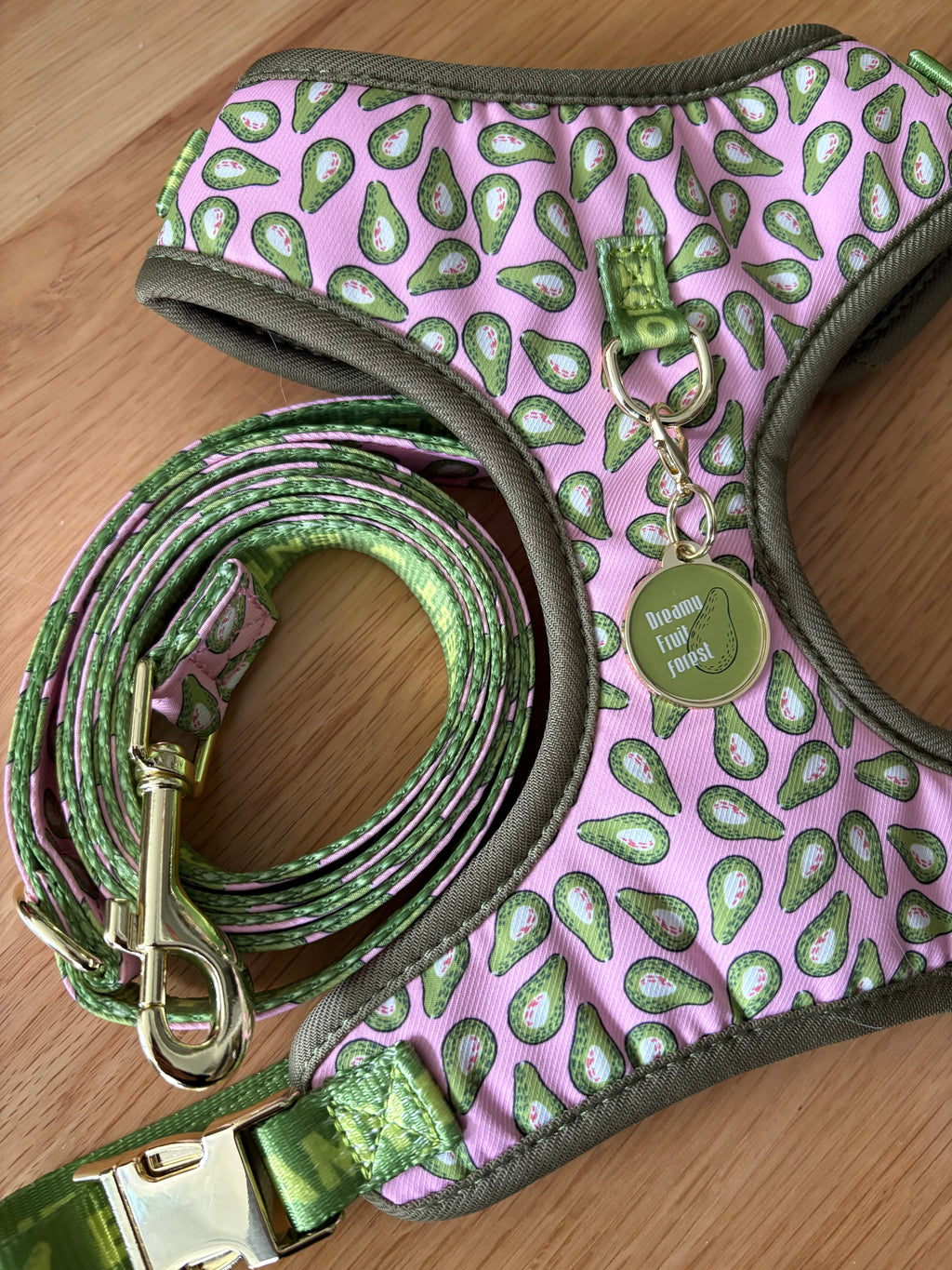 Hundegeschirr Avocado Kiss inkl. Leine