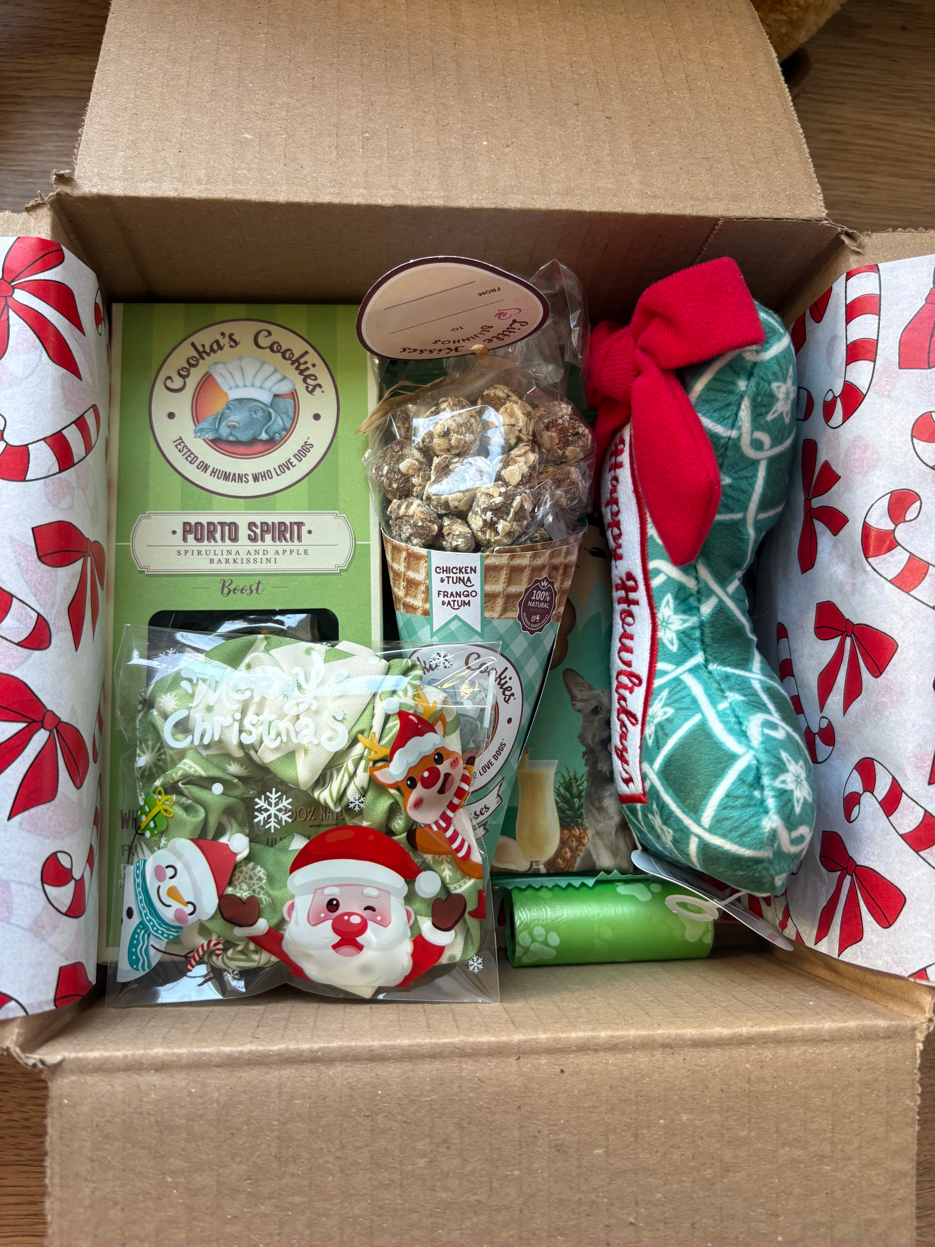 Weihnachtsbox Blau-Grün