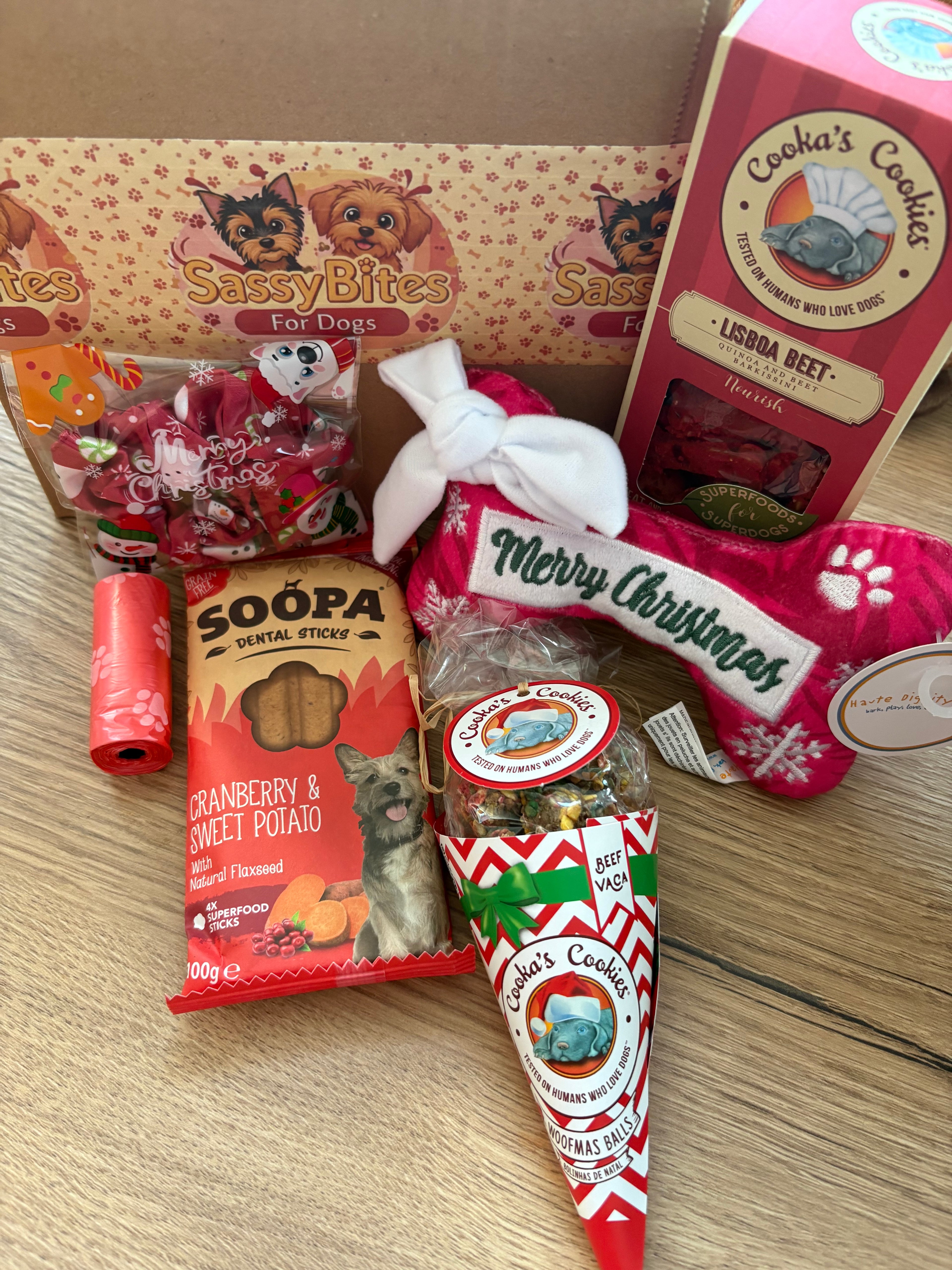 Weihnachtsbox Rosa-Rot