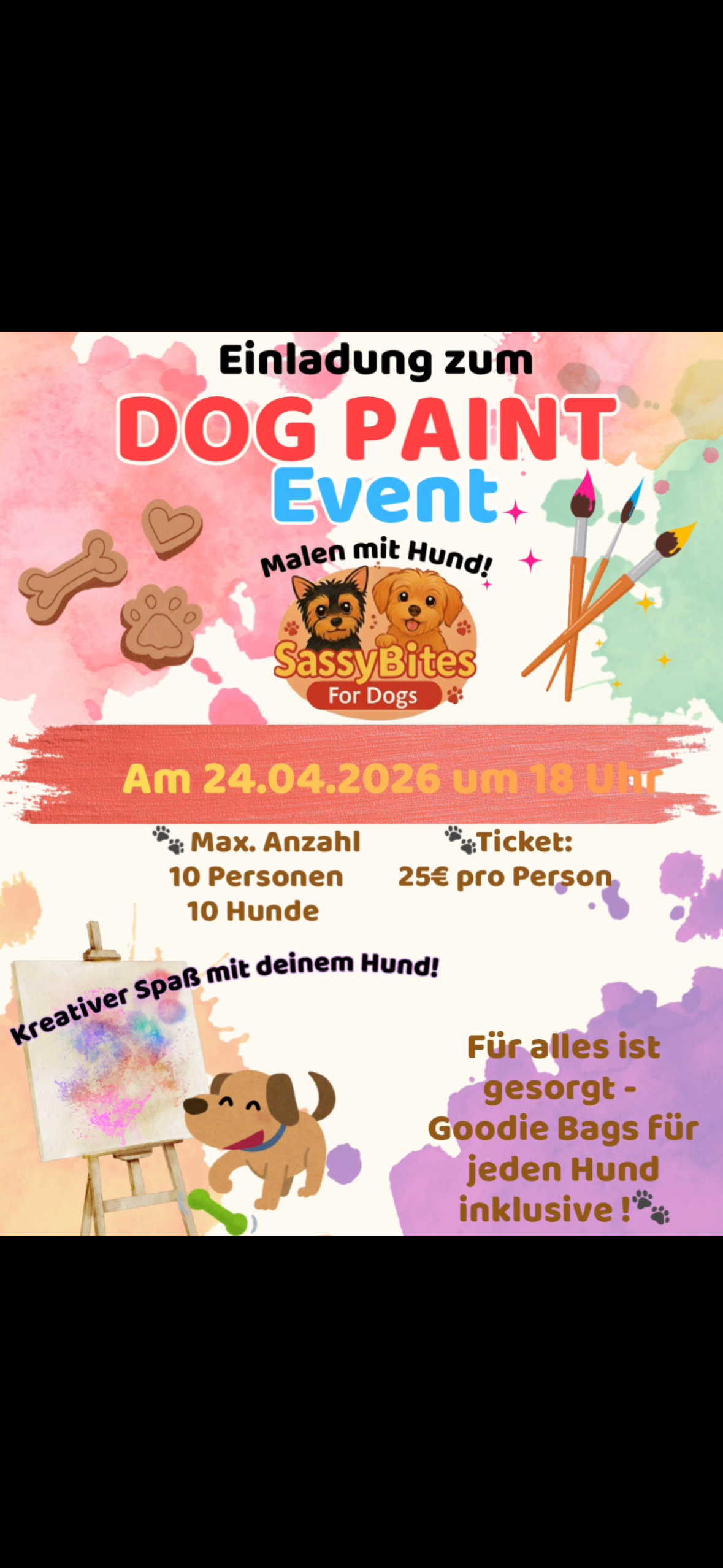 Dog Paint Event 24.04.26 // 18-20 Uhr