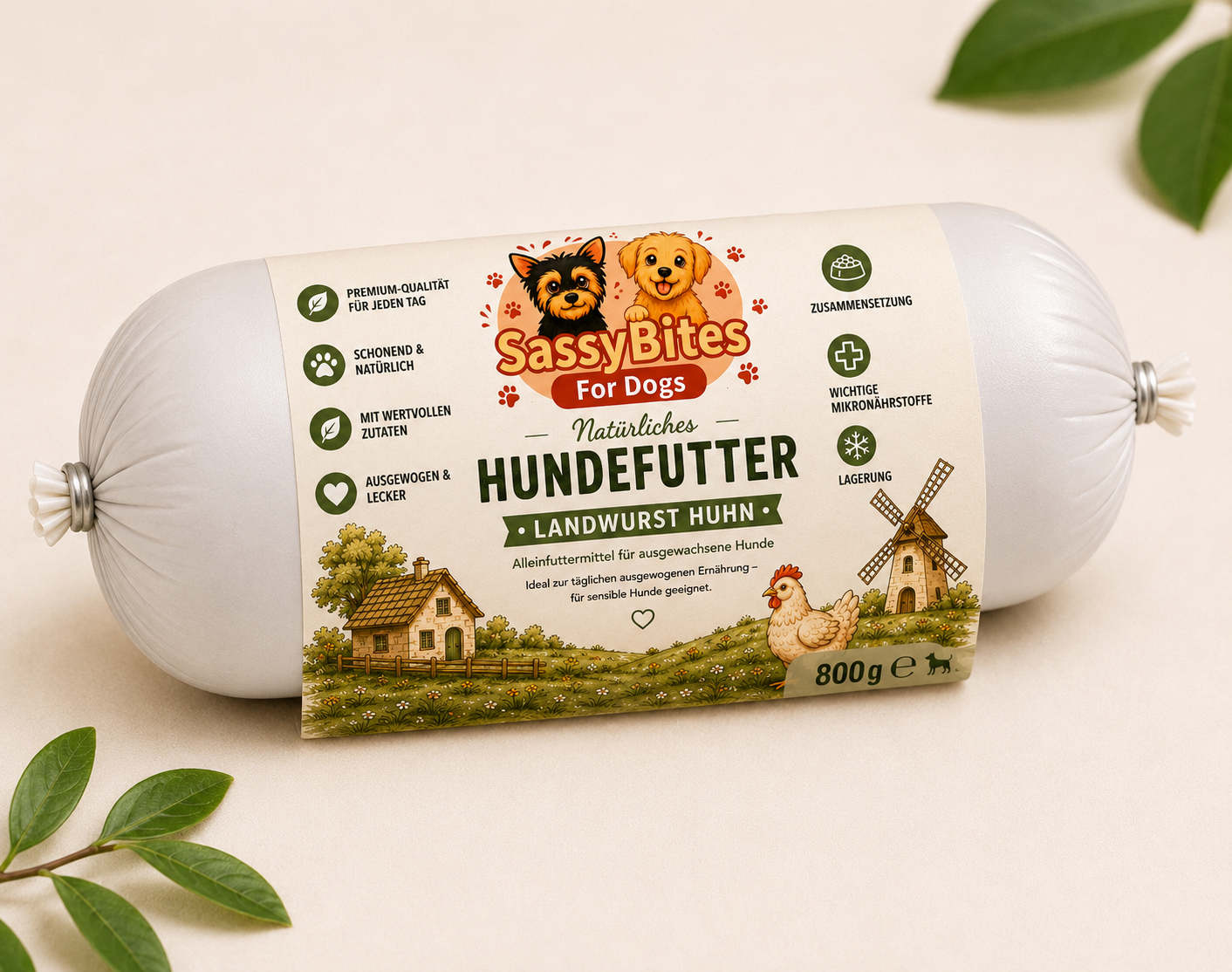 Landwurst Huhn 800g