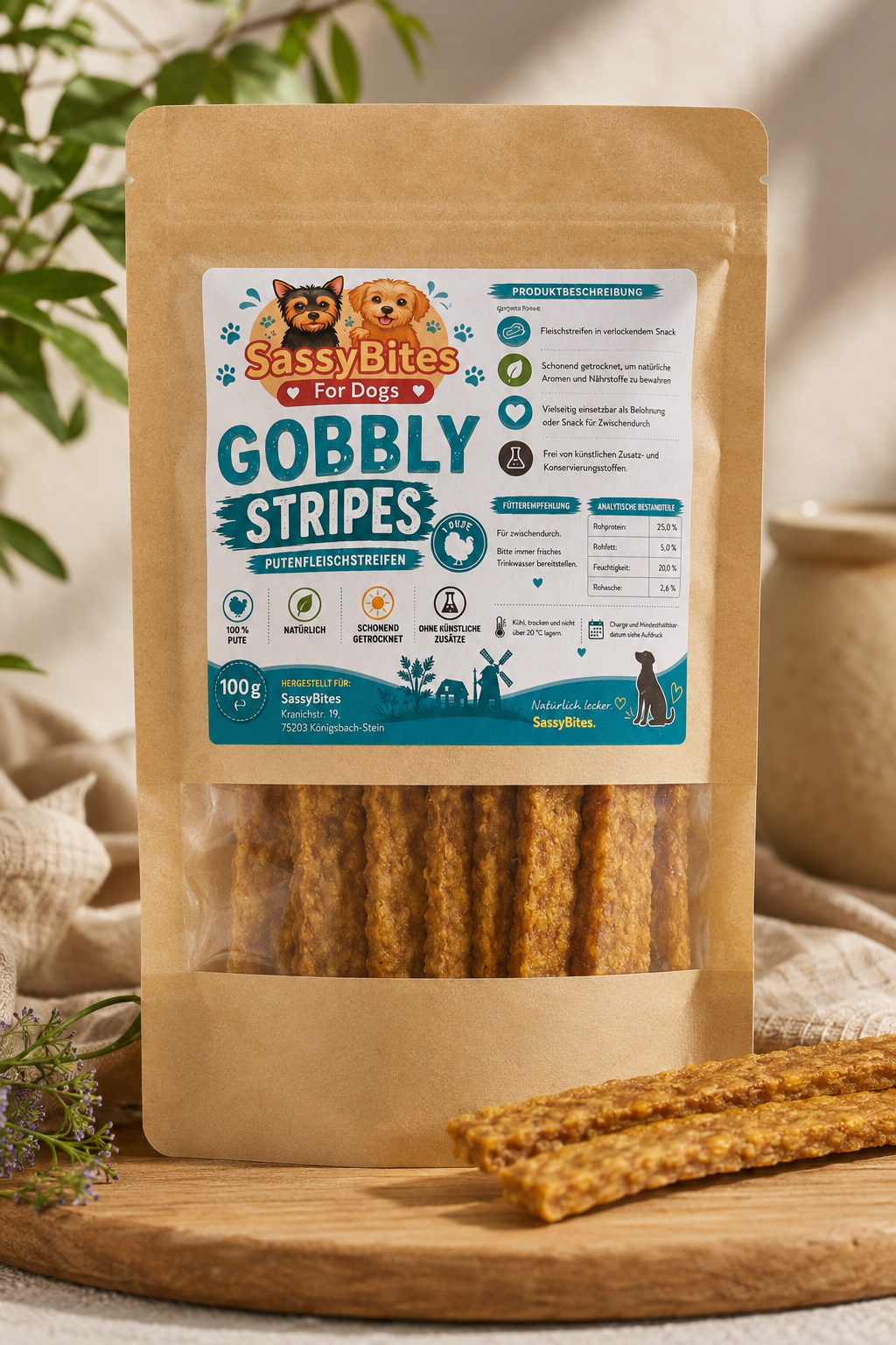 Gobbly Stripes - Putenfleischstreifen