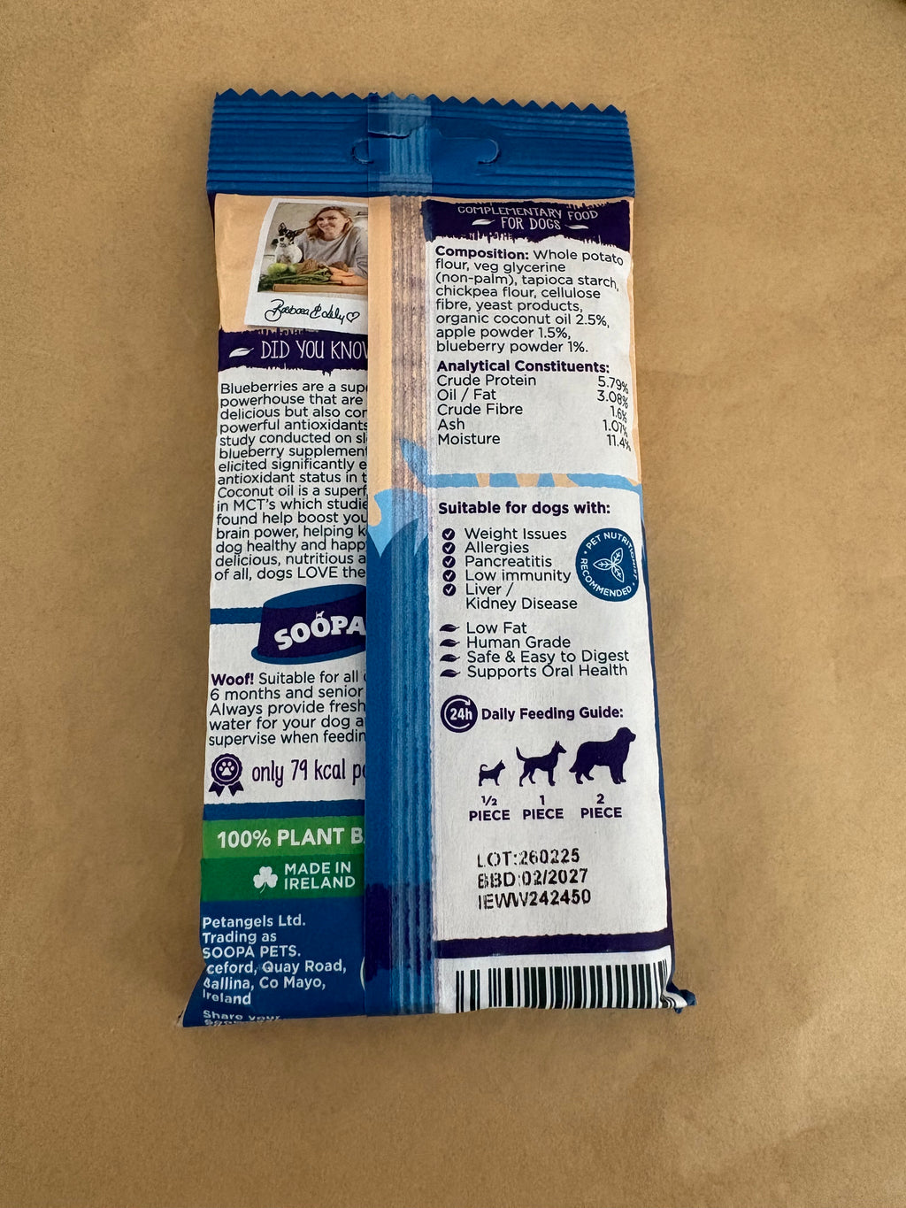 Zahnsticks Apfel + Blaubeere