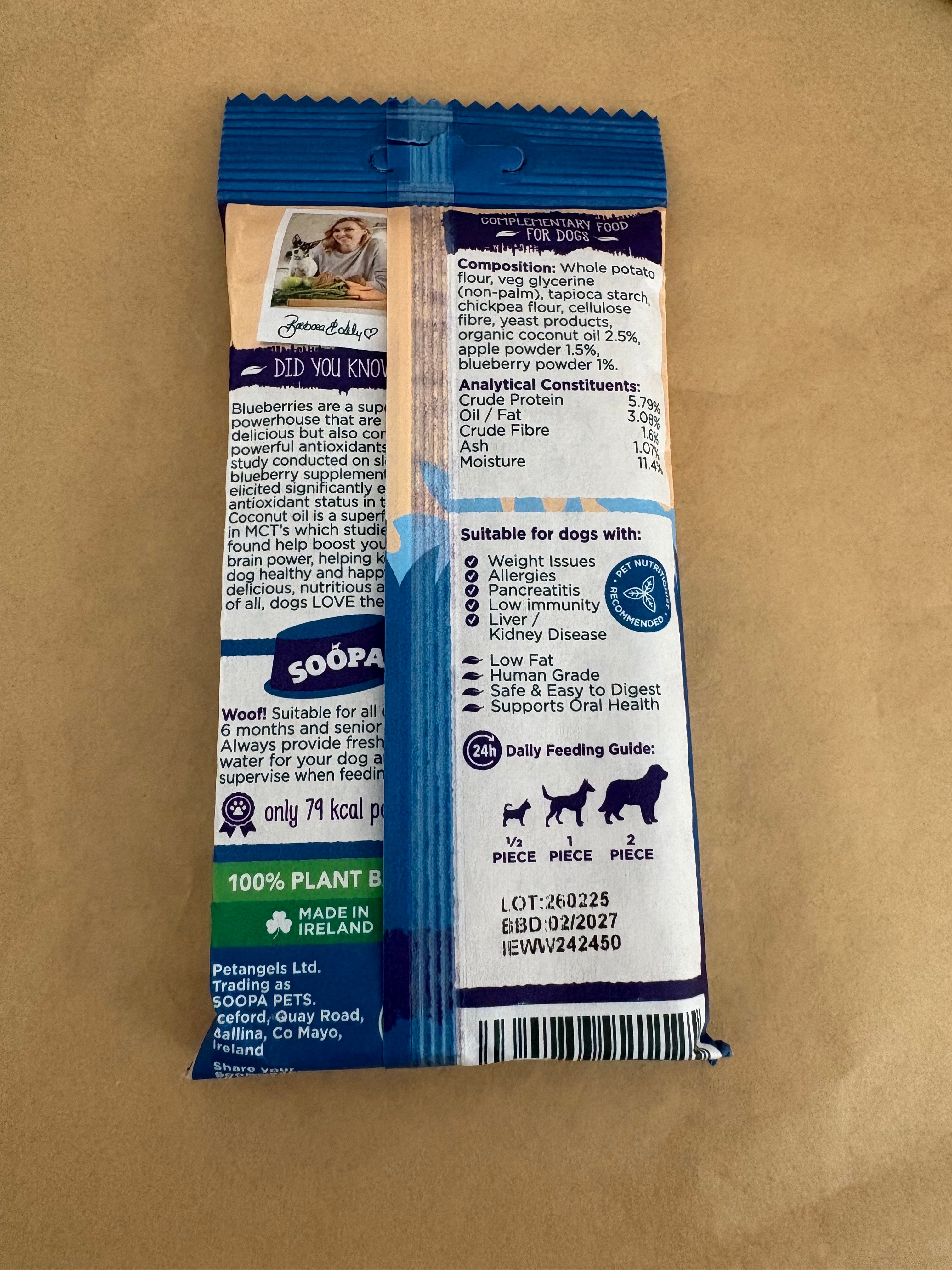 Zahnsticks Apfel + Blaubeere