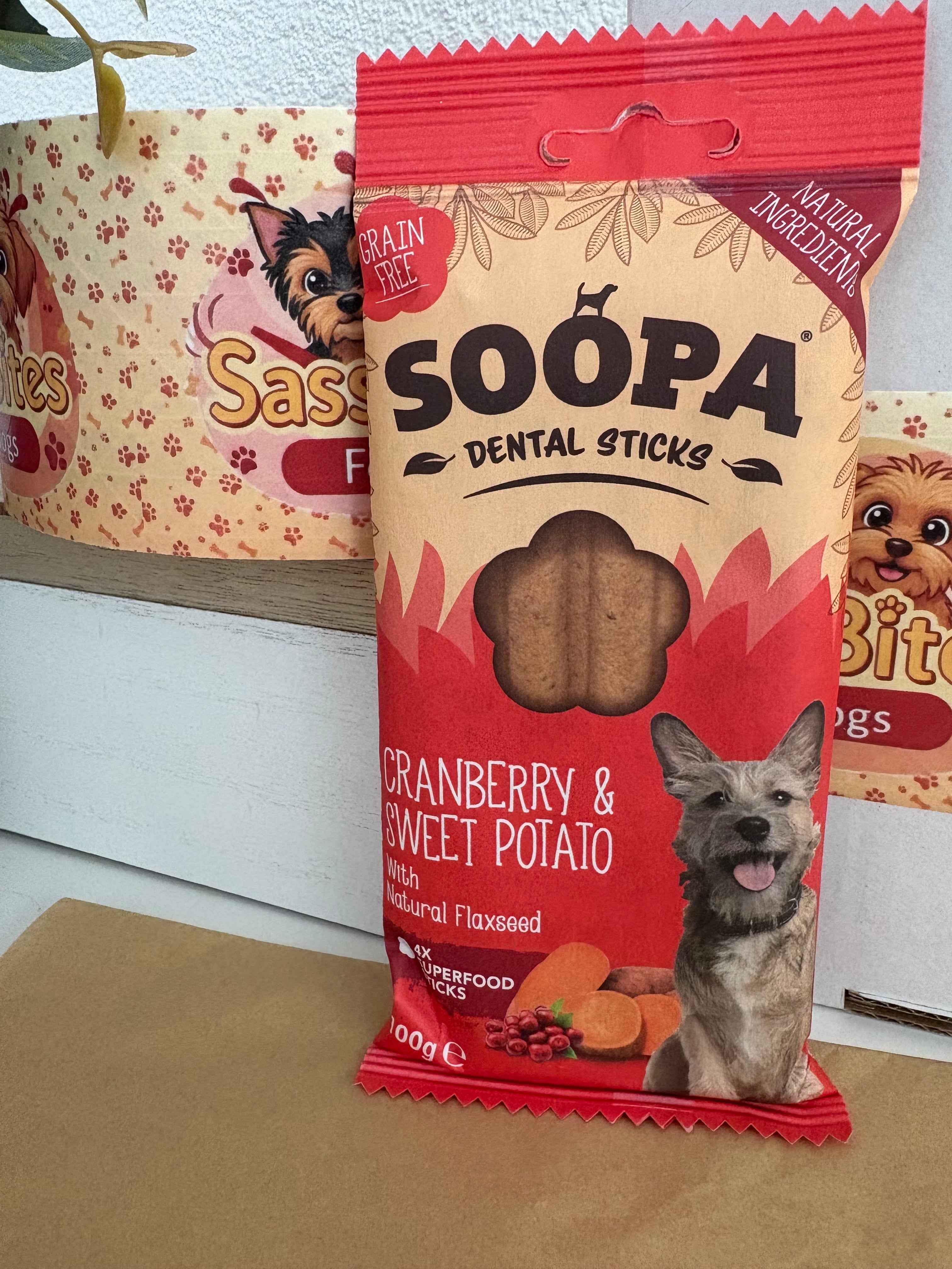 Zahnsticks Cranberry + Süßkartoffel