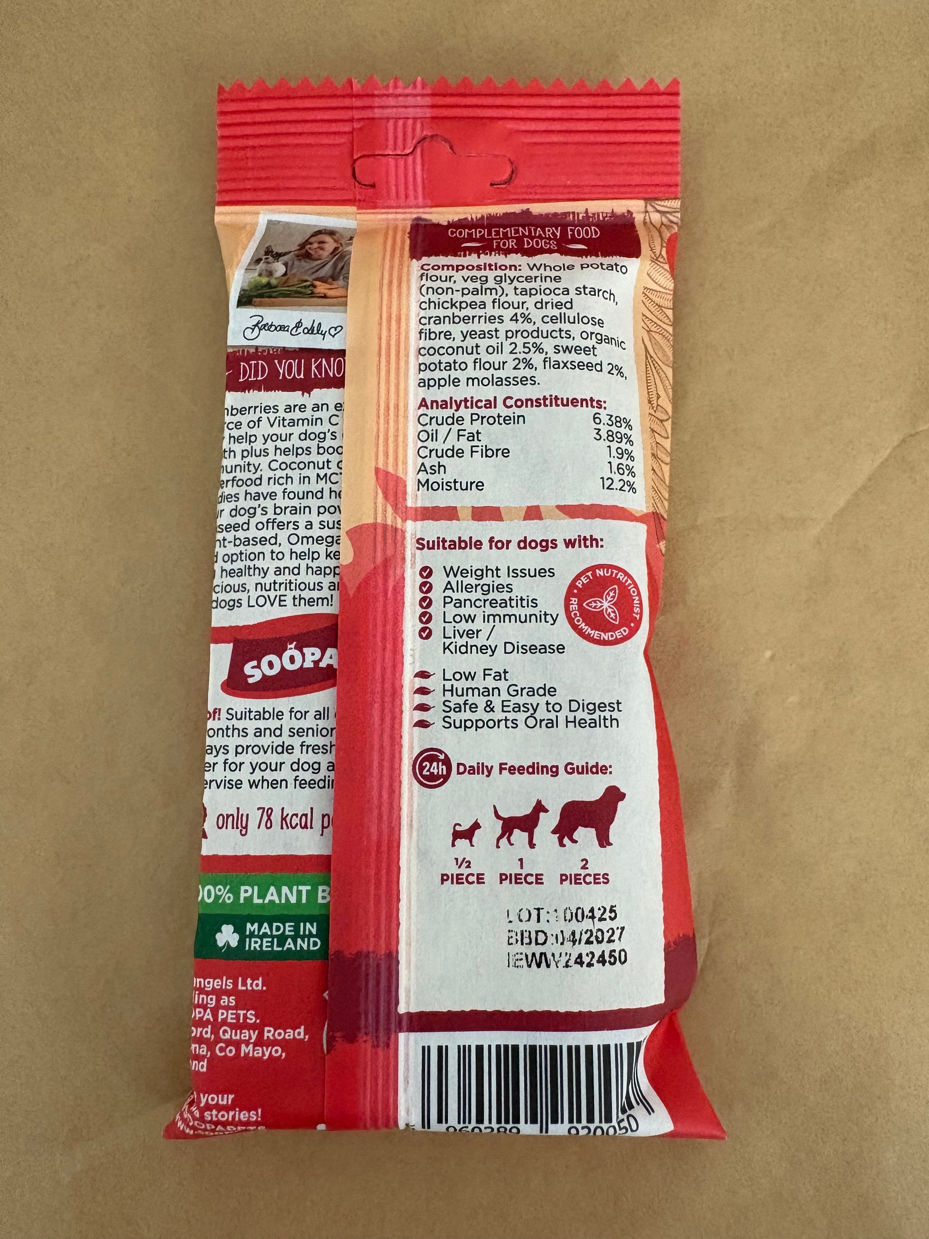 Zahnsticks Cranberry + Süßkartoffel