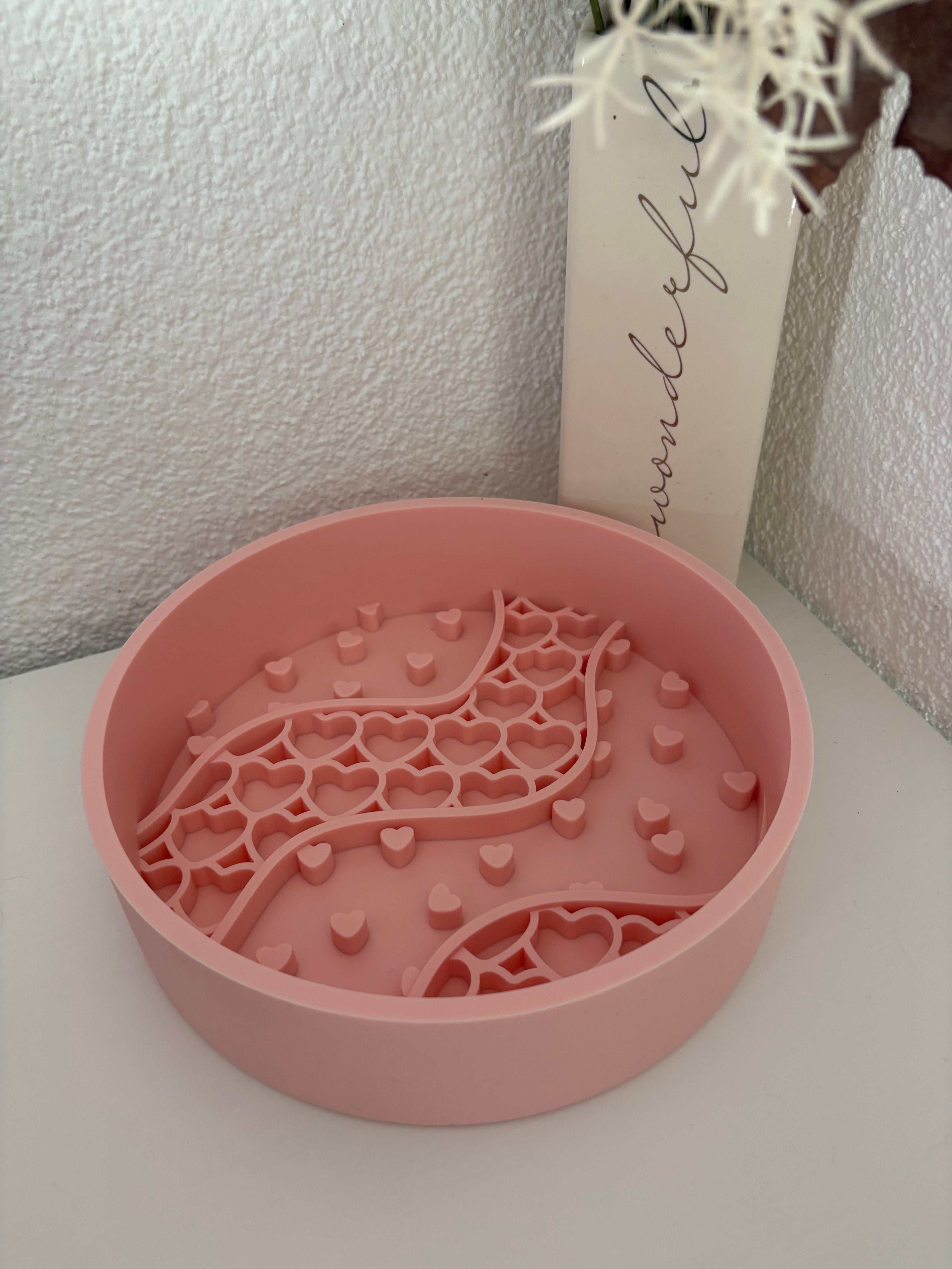 Silikon Slow Feeder - Rosa