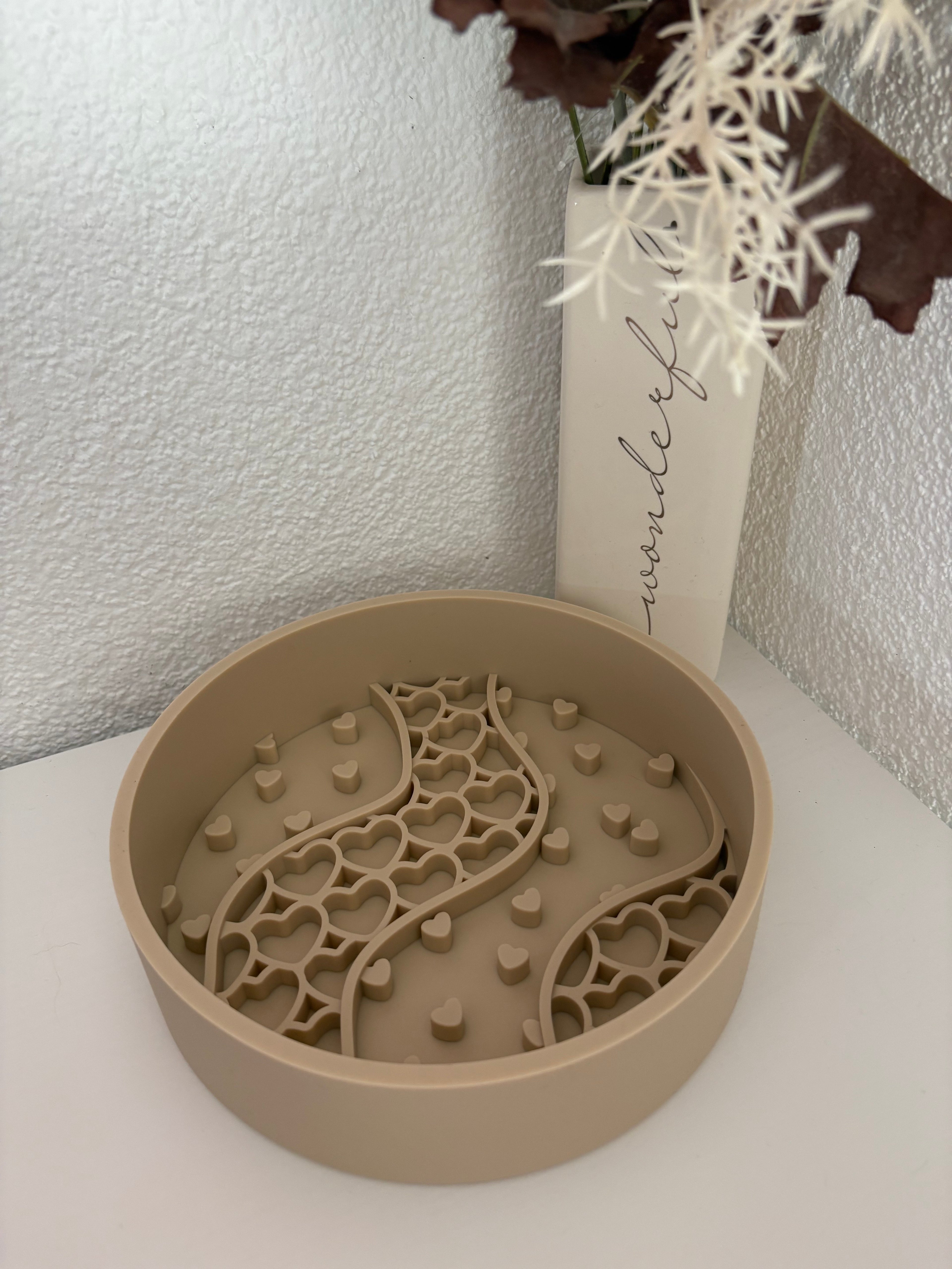 Silikon Slow Feeder - Milchkaffee