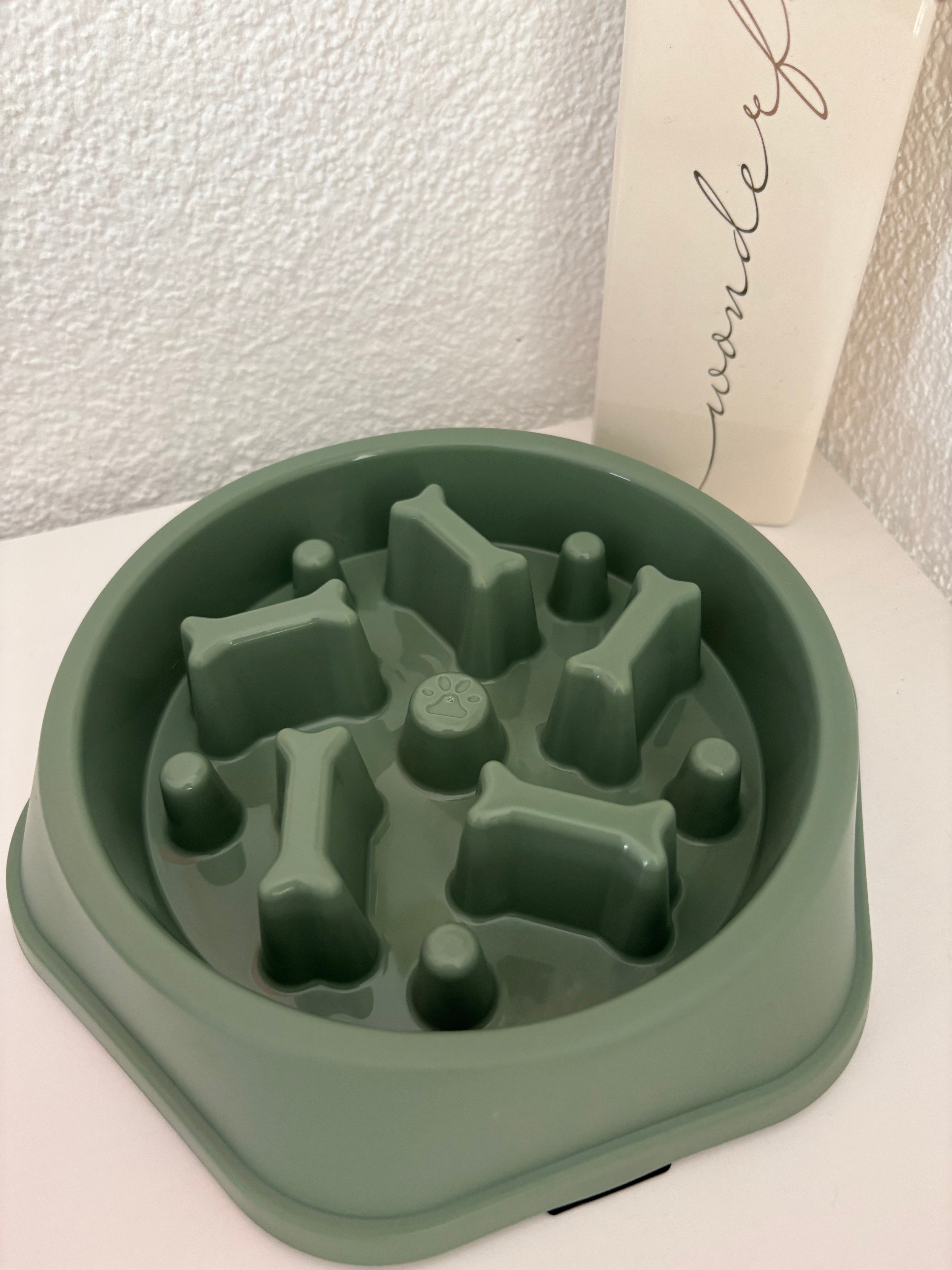 Slow Feeder Knochen - Grün