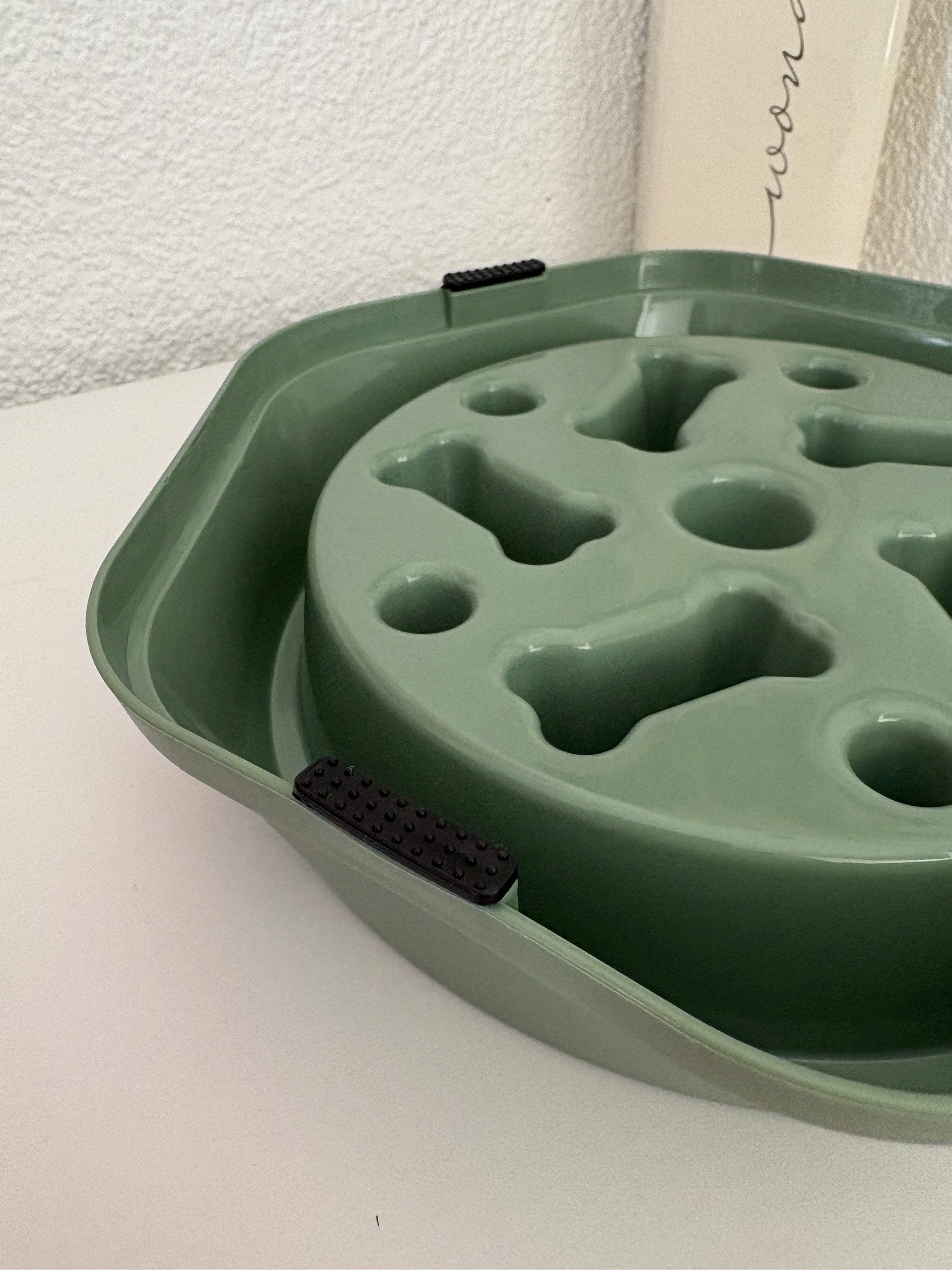 Slow Feeder Knochen - Grün