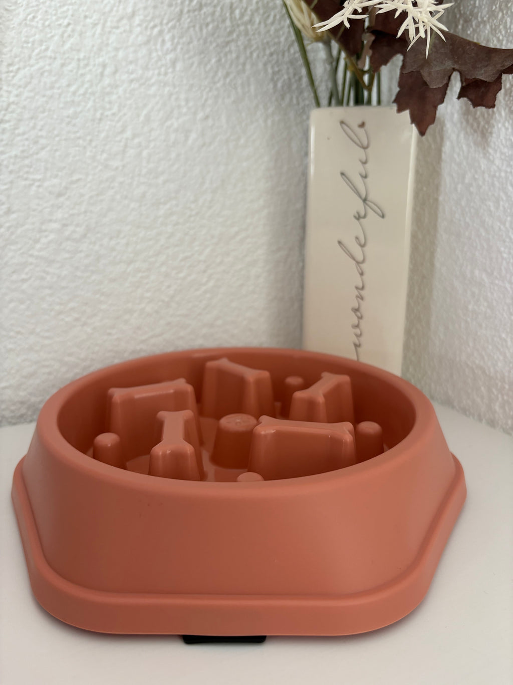 Slow Feeder Knochen - Rosa