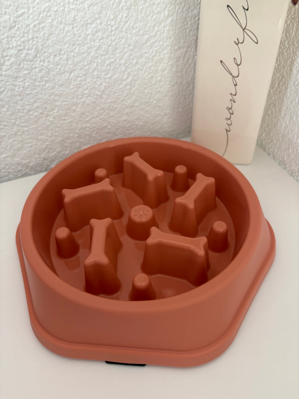 Slow Feeder Knochen - Rosa