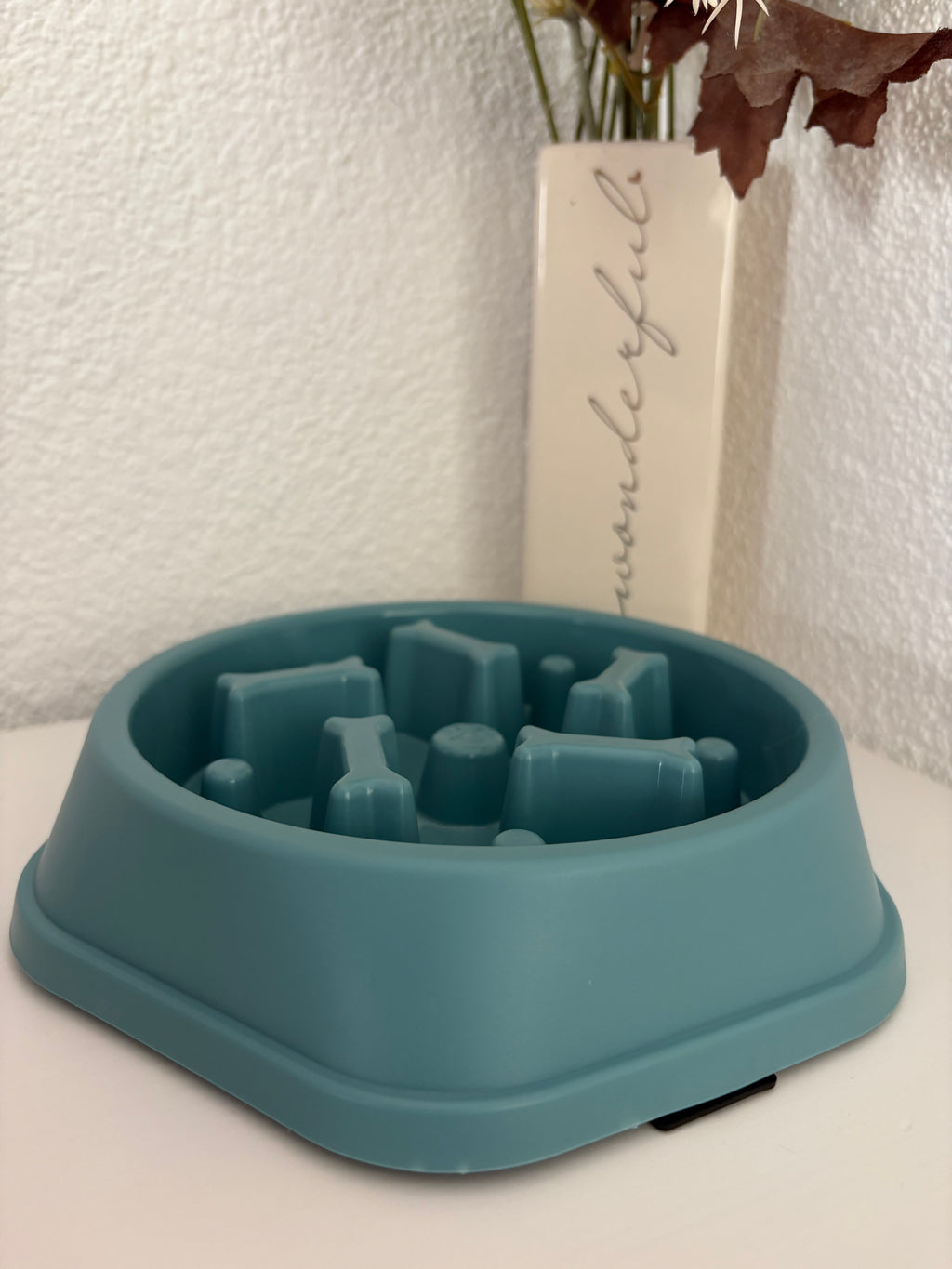 Slow Feeder Knochen - Blau