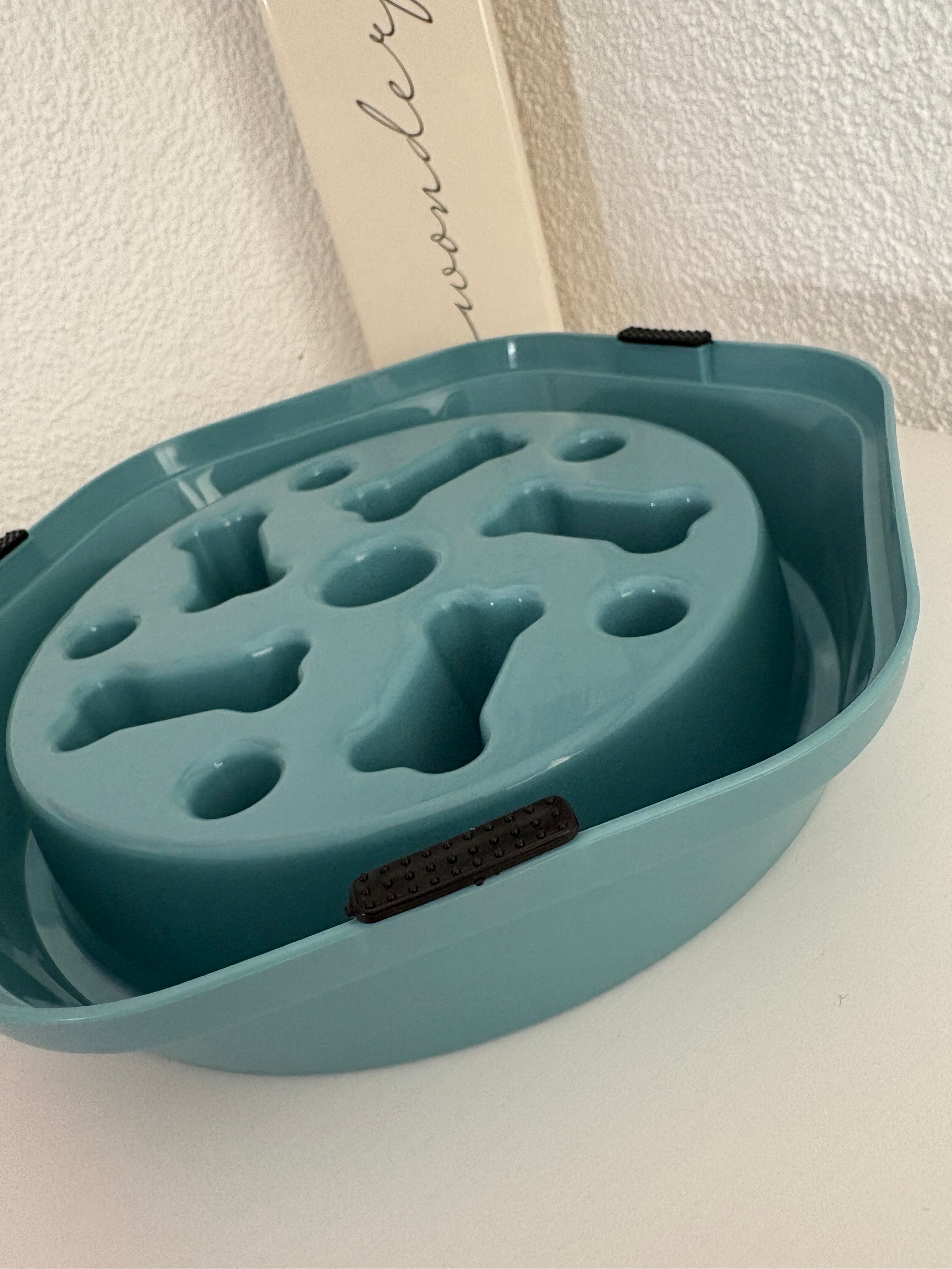 Slow Feeder Knochen - Blau